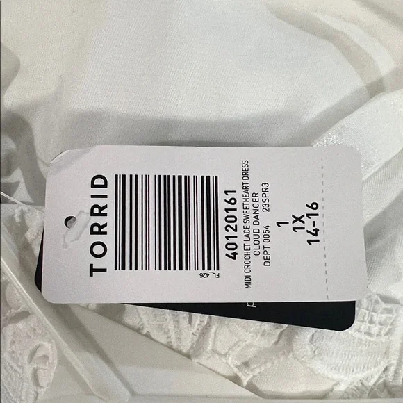 Torrid White Lace Midi Dress - Picture 9 of 9